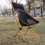 新款超轻户外折叠椅便携钓鱼椅导演椅月亮椅铝合金椅子 包邮