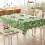 美式桌布居家布艺餐桌布多功能茶几布流苏桌布加厚棉麻桌布盖布