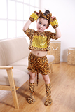 儿童小猫咪表演服 少儿波斯猫小动物演出服装 小花猫舞蹈表演服