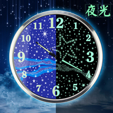 银河壁钟挂钟静音夜光钟表客厅创意卧室钟数字个性现代时钟石英钟