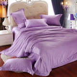 品牌 正品100%双面纯色素色天丝床上用品四件套床单床笠 特价