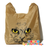 清仓 日本可爱猫咪超市购物袋折叠便携轻巧大号手提环保袋