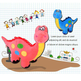 卡通恐龙毛绒玩具大号布娃娃玩偶可爱生日礼物侏罗纪儿童恐龙公仔