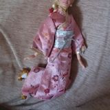 芭比丽嘉桃子fr可儿娃娃日本和服旗袍汉服连衣裙古装袜子高跟鞋子