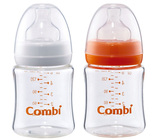 康贝婴儿奶瓶宝宝宽口径PP奶瓶 新生儿安全塑料奶瓶 S号奶嘴120ml