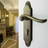 德国KLC门锁 欧式青古铜色门锁通用型卧室室内执手锁锌合金把手
