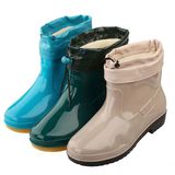 101秋冬季保暖短筒雨靴注压鞋女士女款防滑加绒防水新款特价雨鞋