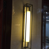 新中式壁灯 现代简约铁艺卧室床头楼梯客厅墙壁灯 酒店工程壁灯