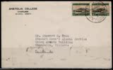 雕刻版封片DKB032-希腊1927世界遗产雅典卫城1票实寄封目录19美元
