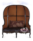 美式乡村复古实木双人沙发法式太空椅客厅公主椅鸟笼椅休闲蛋壳椅