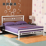 韩式公主铁艺床静音床架双人床1.5米1.8米环保铁床全国包邮