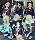 AU劲舞团最新版本搭配YY 蓝色时尚休闲气质个性女生套装 永久拍6