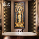 泰域 泰国装饰挂画墙饰 东南亚手工浮雕佛像挂件餐厅客厅卧室壁画