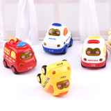 爱奇天使宝宝小汽车可爱卡通惯性玩具车消防车警车儿童男孩小玩具