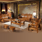 现代中式香樟木沙发 全实木大中小户型客厅自由组合沙发办公家具