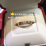 Cartier订婚对戒指love单一钻18K玫瑰金N4250100香港专柜正品代购