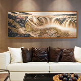 客厅山水风景装饰画新中式水墨画国画挂画 沙发背景墙画大幅壁画