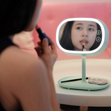 MUID化妆镜台灯 收纳梳妆镜子LED小夜灯 USB充电护眼灯创意礼品