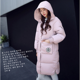 反季清仓冬季韩版女学生大码中长款加厚连帽羽绒棉衣修身显瘦外套
