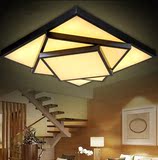 LED吸顶灯超薄现代简约卧室灯大气天花灯创意长方形铁艺客厅灯饰