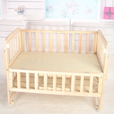 儿童实木婴儿床多功能宝宝床折叠床可加长变书桌无油漆款0-3岁
