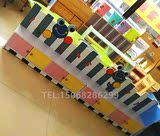 幼儿园儿童卡通造型鞋柜/座椅换鞋储物柜/彩色柜/休息柜 密度板柜