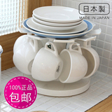 日本进口360度旋转杯架 耐用厨房置物架咖啡杯架餐具收纳架碗碟架