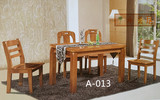 实木餐桌 橡木可折叠餐桌椅组合 简约现代小户型伸缩圆桌中式饭桌