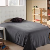 深灰色床单单件学生宿舍床单1.2m纯色加厚床罩单人床0.9/1.2米床