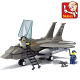 小鲁班拼装积木军事飞机儿童男孩子益智力玩具6-7-8-10岁以上包邮