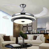 LED隐形扇吊扇灯42寸三色变光遥控静音简约时尚客厅餐厅卧室吊灯
