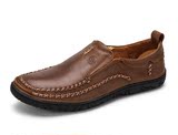 骆驼牌男鞋2016春季新款柔软舒适男士真皮休闲鞋手工缝线皮鞋 W61