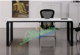 简约时尚办公桌 板式家具 定做钢架板式 会议桌 长条培训桌