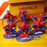 漫威 超级英雄 6款 超凡蜘蛛侠 带底座 模型玩具玩偶 手办公仔