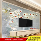 中式手绘复古国画风水山水艺术电视书房客厅玄关背景中国风墙纸