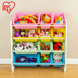 日本进口IRIS玩具收纳架多功能彩色储物架置物架简易DIY组装柜