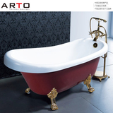 古典贵妃浴缸独立式1.41.5 1.6 1.7 1.8米欧式亚克力家用移动浴盆