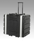 店长推荐8U ABS带拉杆滑轮塑胶航空箱周边机柜话筒机柜音响设备箱