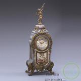 高档钟美式欧式法式陶瓷铜装饰座钟欧美法新古典陶瓷时钟台钟摆件