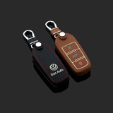 夜光钥匙包大众3键智能遥控插钥匙新款CC新款迈腾真皮钥匙保护套