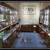 复古博物馆古董 珠宝玉器工艺品古玩 饰品柜台展示柜货架柜子定做