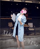 2016长款 女式风衣外套韩版女士风衣宽松版大码潮 时尚休闲 女装
