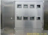 定做不锈钢电表箱 配电箱 户外防水箱 8户电表三门箱750*850*160