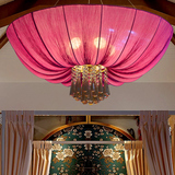 中式灯新古典创意客厅卧室海洋布艺灯工程布景装饰灯具东南亚吊灯