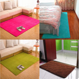 加厚珊瑚绒纯色地毯客厅茶几沙发地毯卧室地毯满铺长方形床边地毯