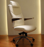 时尚办公椅子 家用电脑椅奥洛C882职员转椅老板椅 真皮大班椅升降