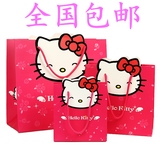 礼品袋纸袋KT猫卡通回礼手提袋面膜礼物盒婚礼物包装袋喜糖盒子