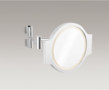 科勒正品 K-15334T-B-CP欣嘉丽449mm圆形浴室镜子化妆镜带LED灯
