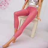 正版芭比娃娃barbie衣服装紧身FR桃子珍妮弹性丝袜9分裤 打底裤