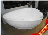 特价三角形浴缸 厂家供应独立浴缸批发人造石浴缸1.3米浴缸双层
